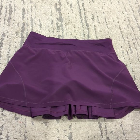Lululemon Circuit Breaker Skirt (Tall)Darkest Magenta - Picture 11 of 13